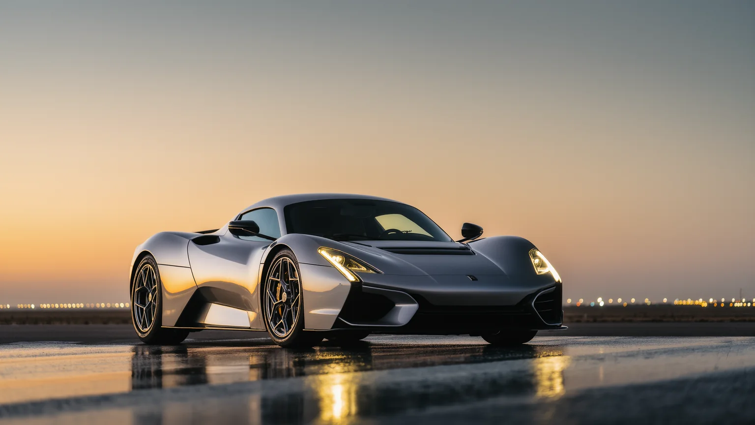 Supersportwagen im goldenen Abendlicht als eindrucksvolles Fotomotiv