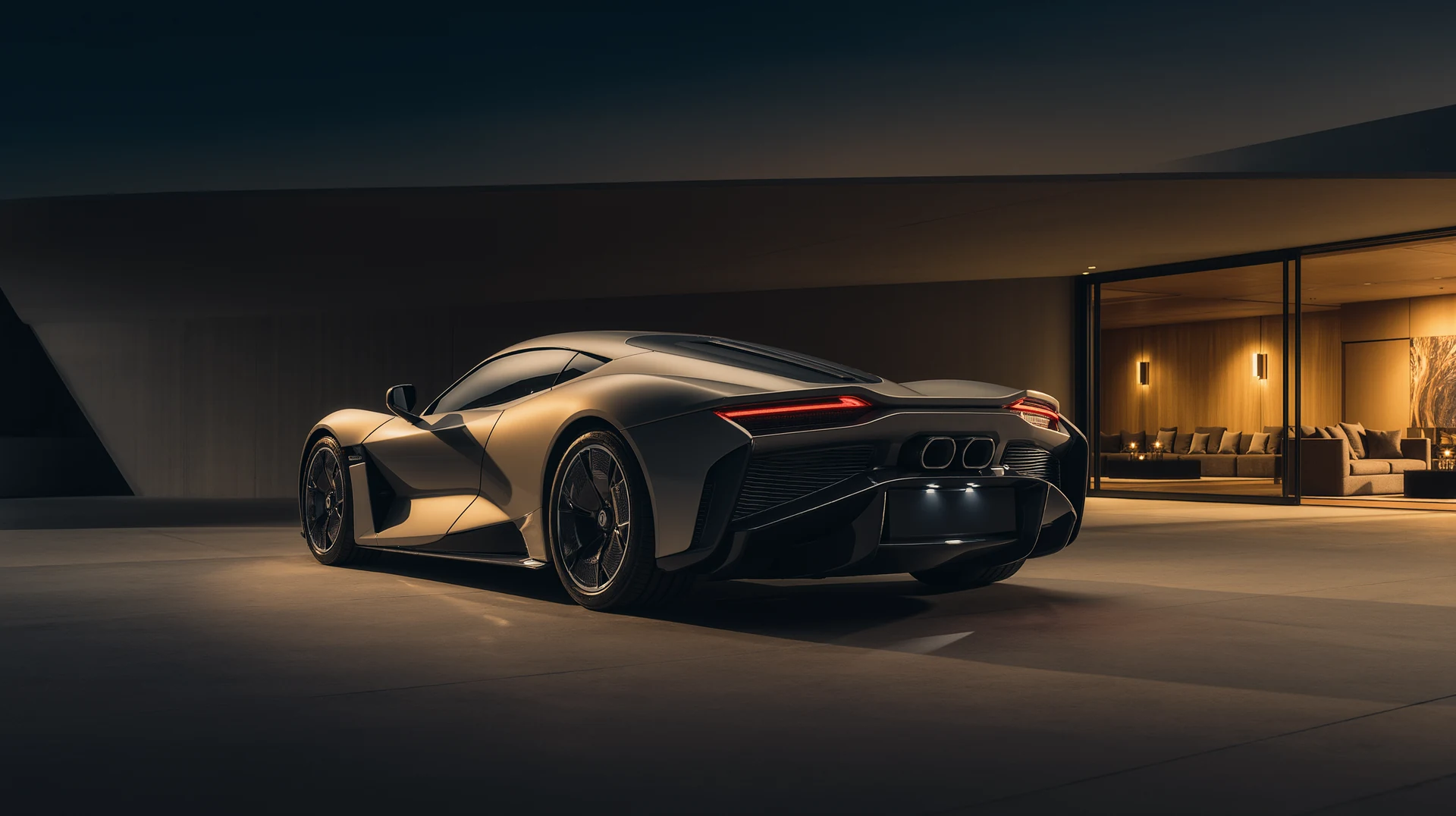 Supercars als Teil eines luxuriösen Familienlebens